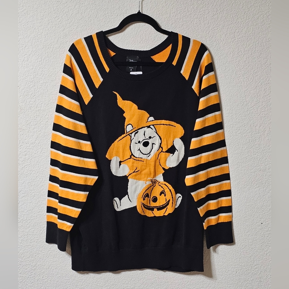 Torrid Sweater Womens 3 Disney Winnie The Pooh Halloween Long Sleeve Pullover